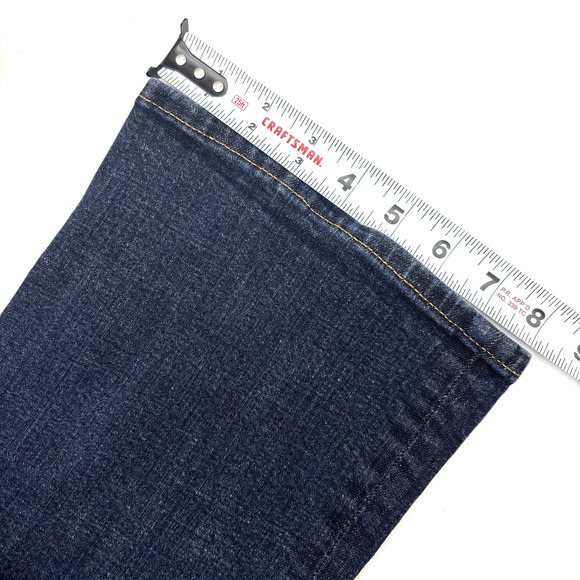 2015 Tommy Hilfiger Dark Wash Mid Rise Curve Bootcut Stretch Jeans Sz 10 32x31" - Picture 11 of 14